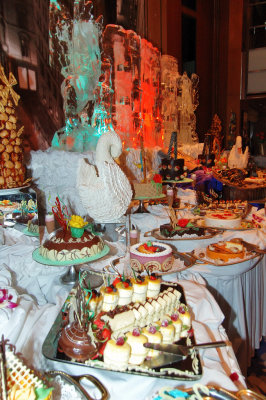 All chocolate! (except ice, plates, and tablecloth)
See the place