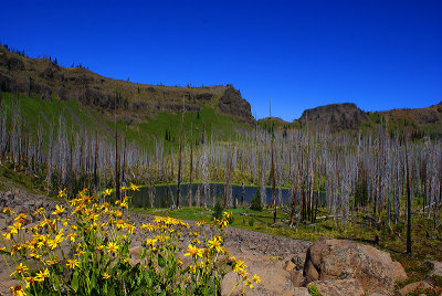 The second largest Lava Butte Lake