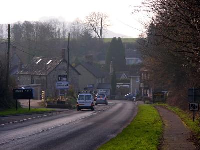 Entering the village