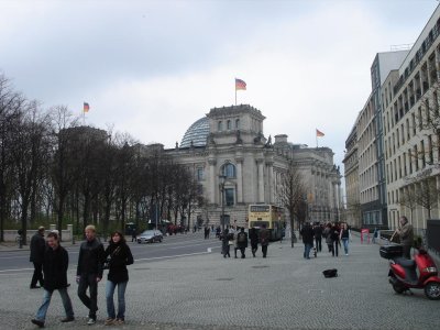 a view toward the Reichstag