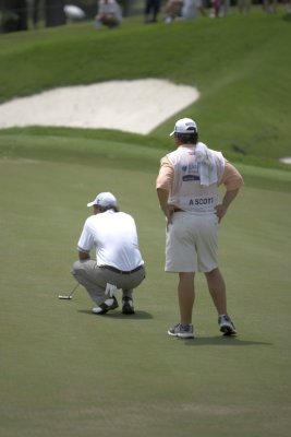 Adam Scott lining up