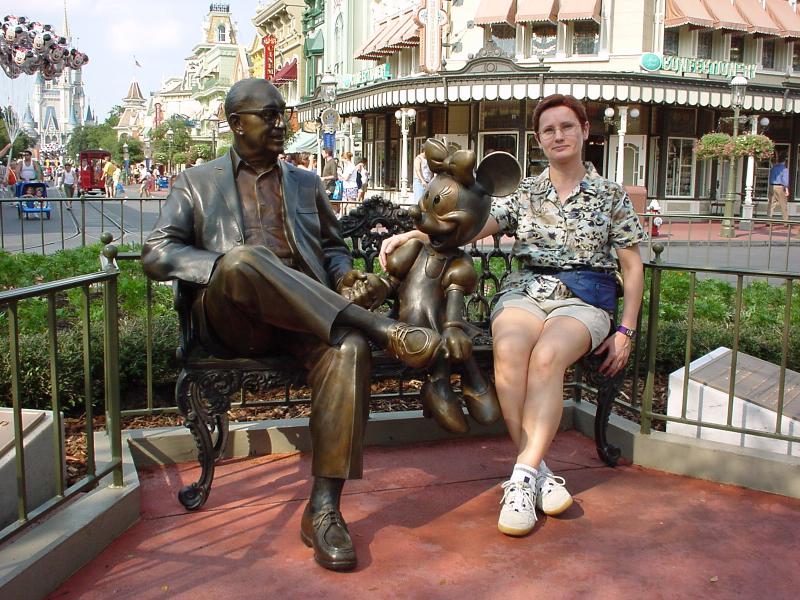 at the Magic Kingdom with  Uncle Walt and Minnie