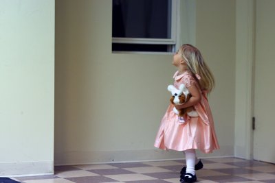 girl at reception