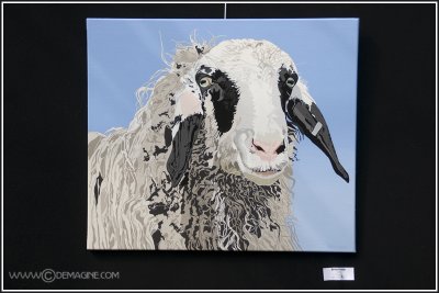 And this is her first painting of a sheep. Be sure to visit het website at www.tinevanhouselt.nl