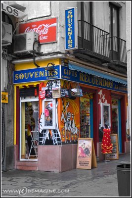 The most colourful souvenir shop in Madrid