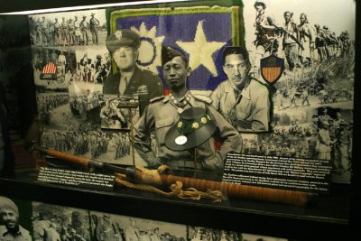 A portion of the Special Forces exhibit at Fort Braggs John F. Kennedy Special Warfare and School Museum reflects the foundation that the World War II-era Office of Strategic Services provided.  This is the first of two panels dedicated to Detachment 101 of the OSS.