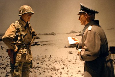 Included in the World War II portion of the museum is a display depicting the bitter exchange between the 101st Airbornes General Anthony McAuliffe and a German emissary at Bastogne, France. When asked if his troops would surrender after being surrounded by the Germans during what was later called the Battle of the Bulge, McAuliffe wrote a one-word reply to be delivered to the German command: NUTS!