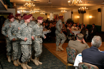 The 82nd Airborne Division All American Chorus provided entertainment in the early part of the evening.