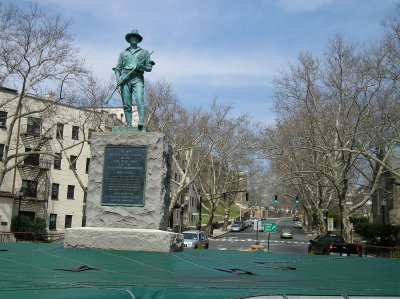 Circle - looking north across circle w monument.JPG