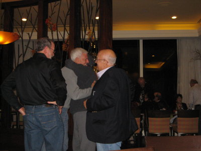 Donald Robinson, Mark Abraham, unknown hugger & Barry Blumberg