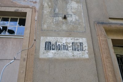 The Malaria building, abandoned...