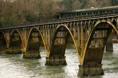 Bridge near the Winchester fish ladder