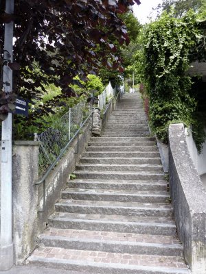 Escaliers Beaumont vers le Crt-Blanc