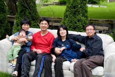 Family on Couch