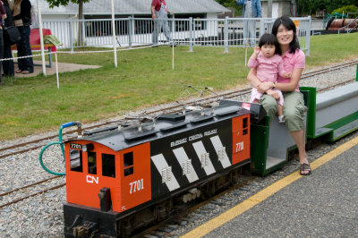 Mummy and Mei Mei on Train
