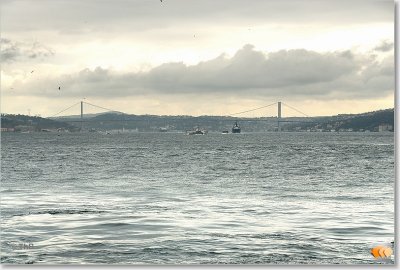 brug over de Bosporus, verbindt Europa met Azi