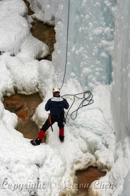 An ice climber