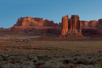 Sunset at Arches NP