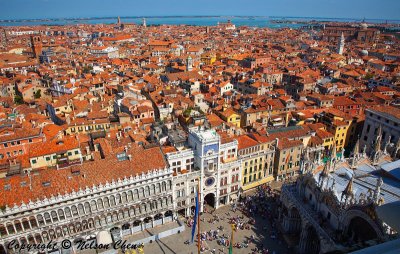 View of Piazza San Marco atop of Campanile