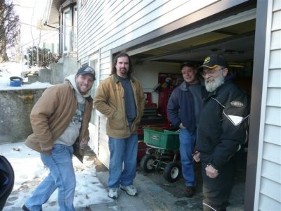 The crew in the am hanging out at OSJ's shop