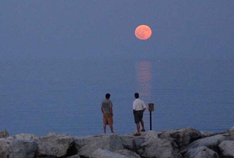 Moonrise with son