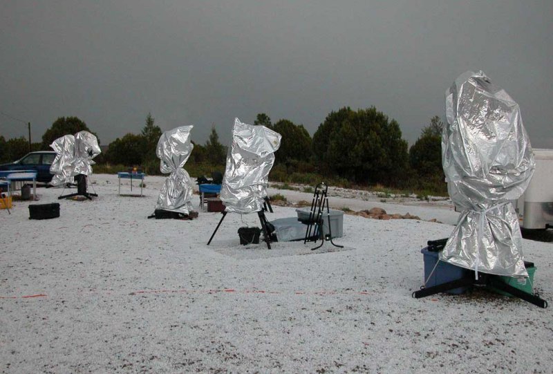 Hail storm, New Mexico Skies