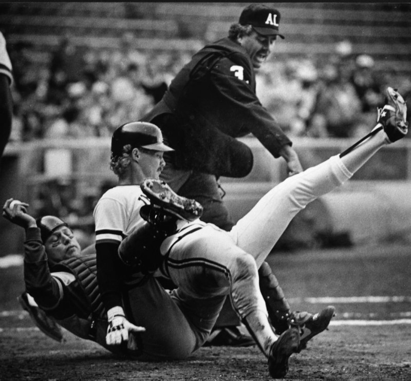 Carlton Fisk and Pat Tabler