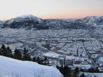 Bergen - view from Flyen