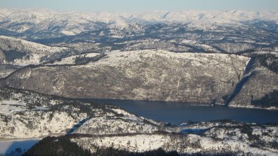 Srfjorden and Stlsheimen mountains- view from Vikinghytten