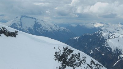 view from Nuken - Storskreddfjellet mountain