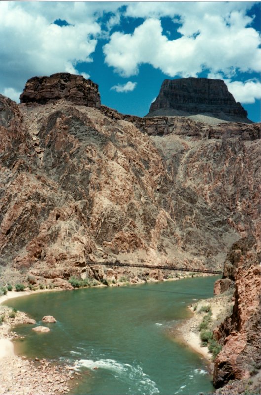 Inner Gorge of the Grand Canyon. River Trail