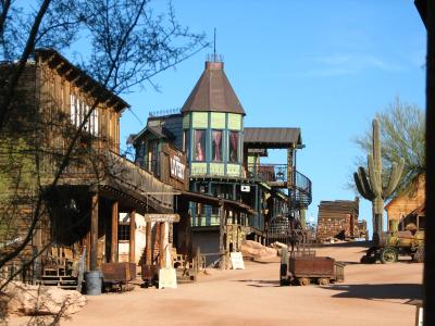 Goldfield Ghost Town. Bordello in background