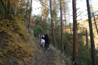 Hiking up Trail 197