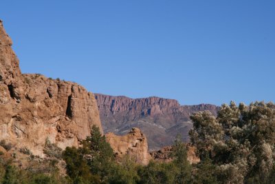 A view of Apache Leap from the High Trail