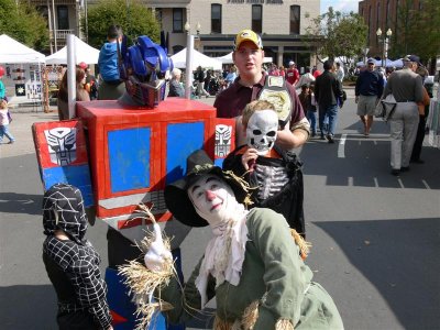 Transformer, Scarecrow, Adam & Casey