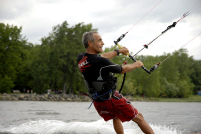 En kitesurf