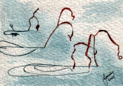 Grass Shadows in Snow 1-10