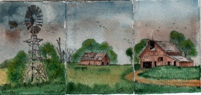 grandpas barn triptych 4-08