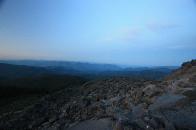 more of the start of the boulder field