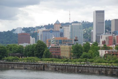 Downtown Portland and Willamette River