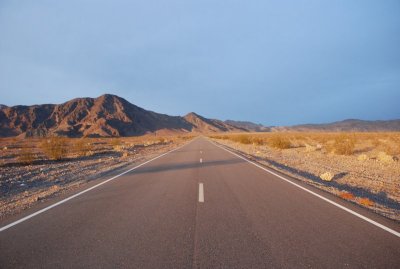 On the road headed to Beatty, Nevada