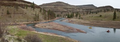 Confluence Panorama,  Middle Fork / North Fork,  John Day River