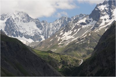 Col de Lautaret met de Pic de Meije