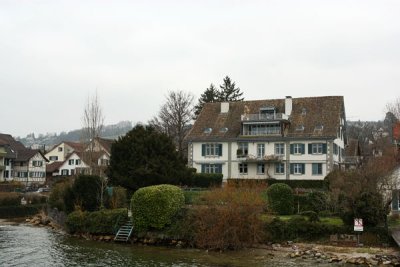 View from ferry along Lake Zurich