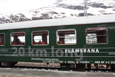 Flmsbana train from Myrdal to Flm
