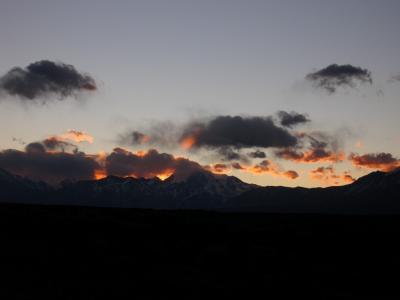 A nice sunset in the Andes