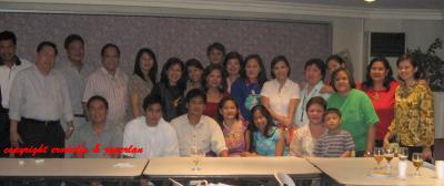 The big group sending off the Bilgera family