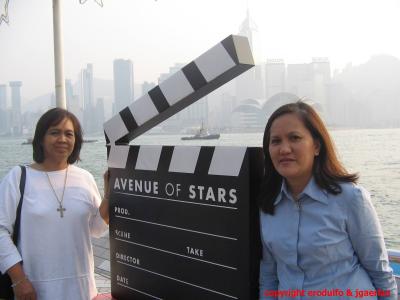 Lights, camera, action ... the stars of the day..