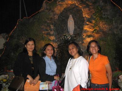 Bec and Liway with friends