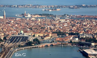Venezia vista dall'aereo...